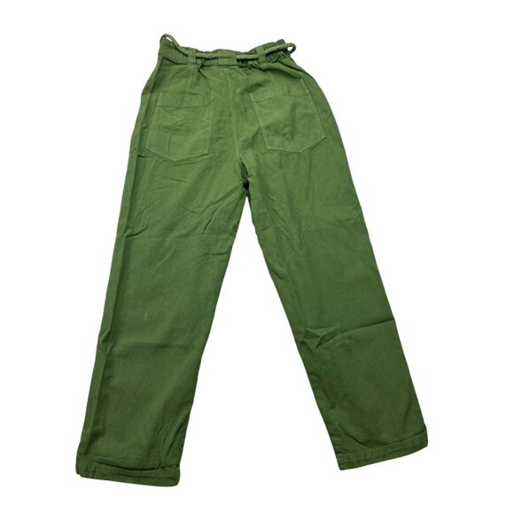 FREE PEOPLE Sz Medium RANCHER WIDELEG CHINO PANT IN GREEN - Picture 2 of 11
